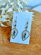Jolie boucles d'oreilles fantaisie en acier inoxydable avec rubis sur zoïste