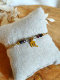 Bracelet dans la gamme des signes astrologiques avec le signe du Scorpion et ses pierres naturelles