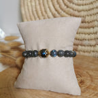 Magnifique bracelet en perles naturelles de labradorite
