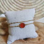 Trio de bracelets : Cornaline