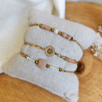 Trio de bracelets : Pierre de soleil