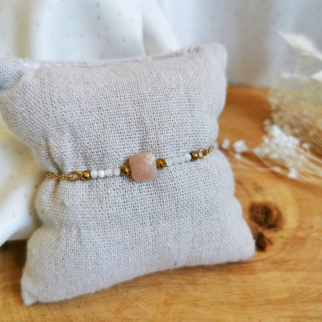 Trio de bracelets : Pierre de soleil