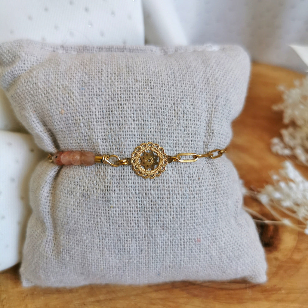Trio de bracelets : Pierre de soleil
