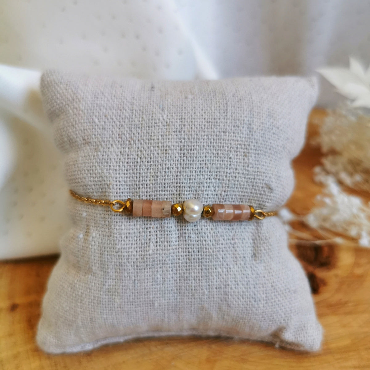Trio de bracelets : Pierre de soleil