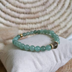 Bijoux pour femme et jeunes filles en aventurine et quartz fumé . Bijoux de lithotherapie 