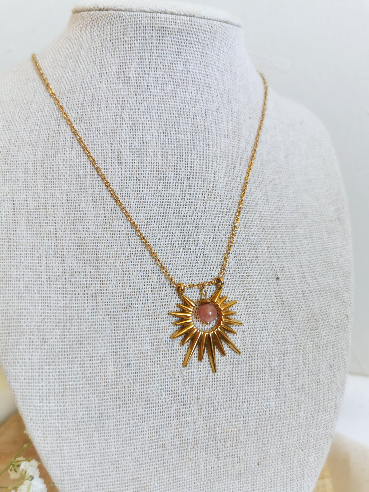 Collier " Auréa" - Pierre de soleil